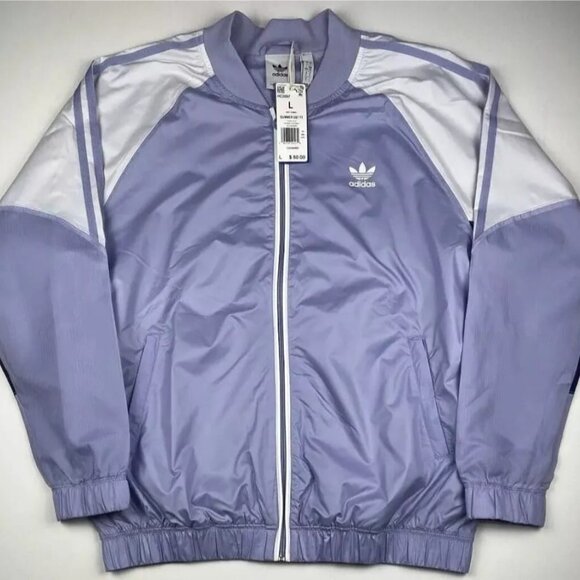 adidas Originals Mens Summer Superstar Track Jacket Purple HC2097 Size Large NWT - Picture 1 of 10